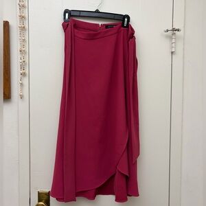 Ann Taylor Asymmetrical Pink Skirt